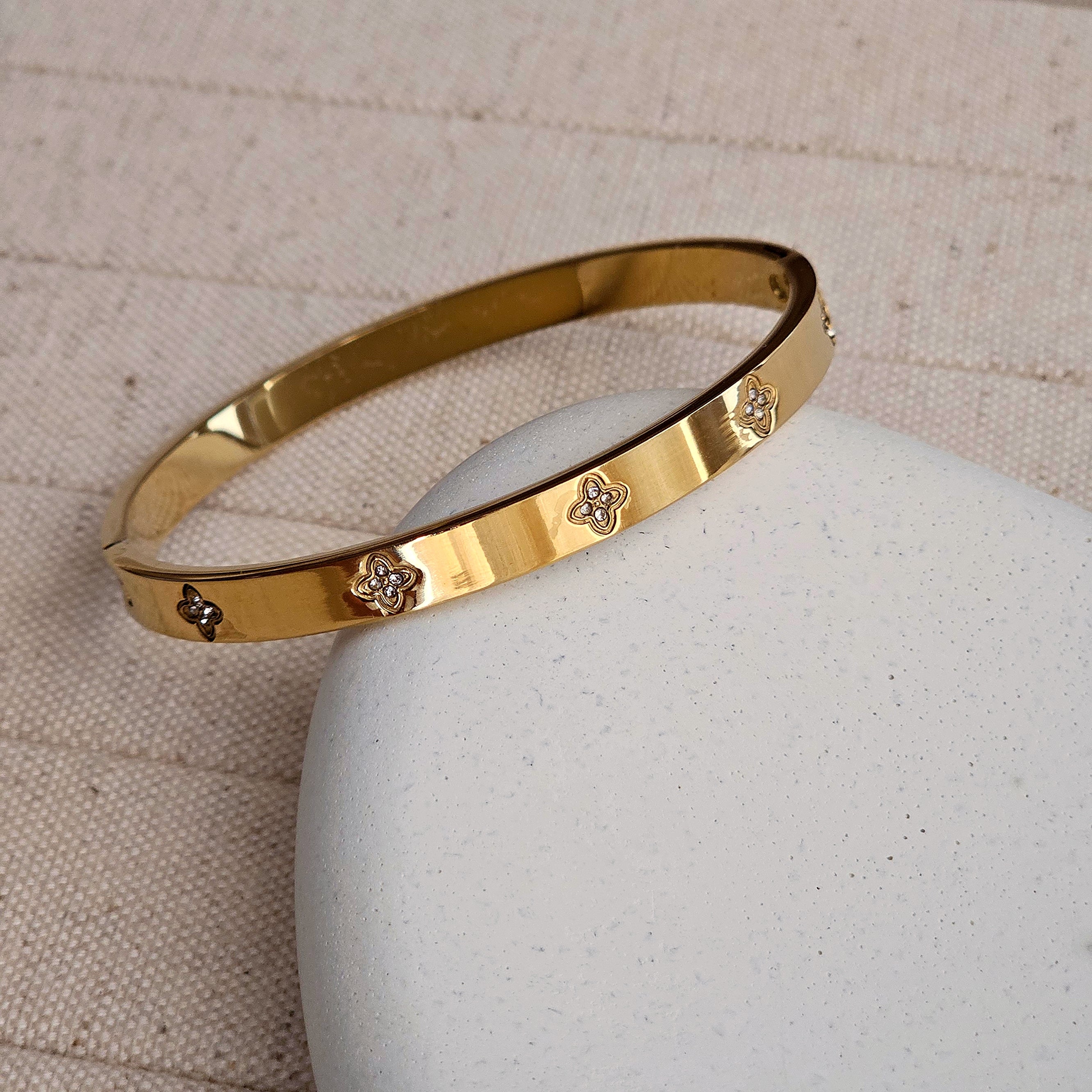 Lily Bangle Bracelet-1  taahirajewellery