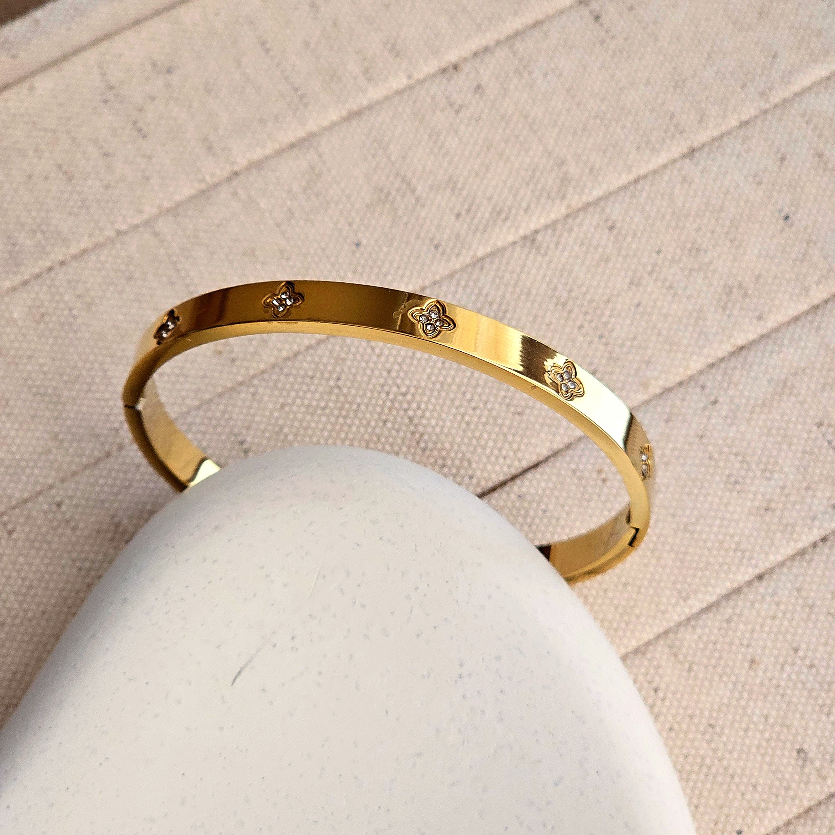 Lily Bangle Bracelet-2  taahirajewellery