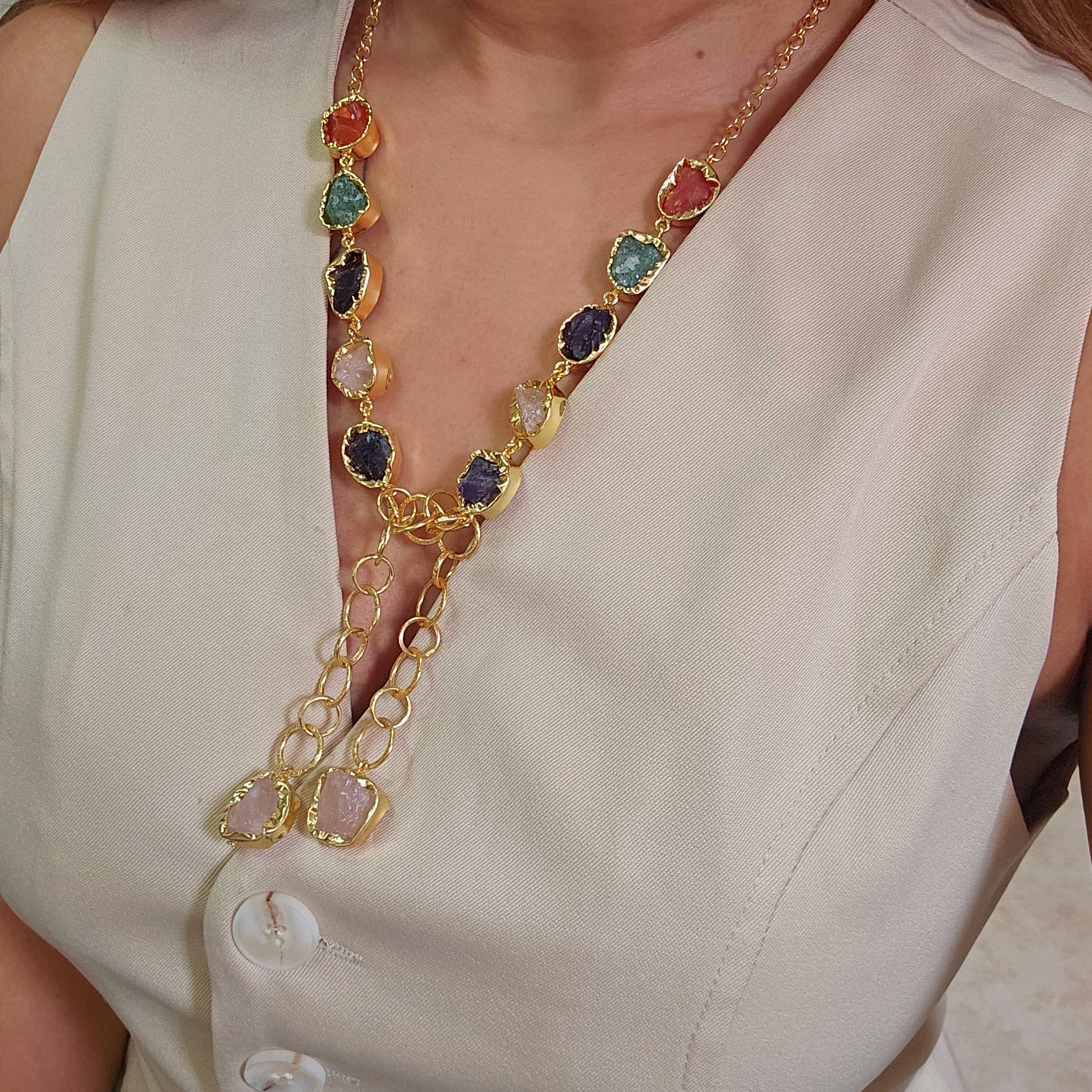Knot Brass Necklace-2 taahirajewellery