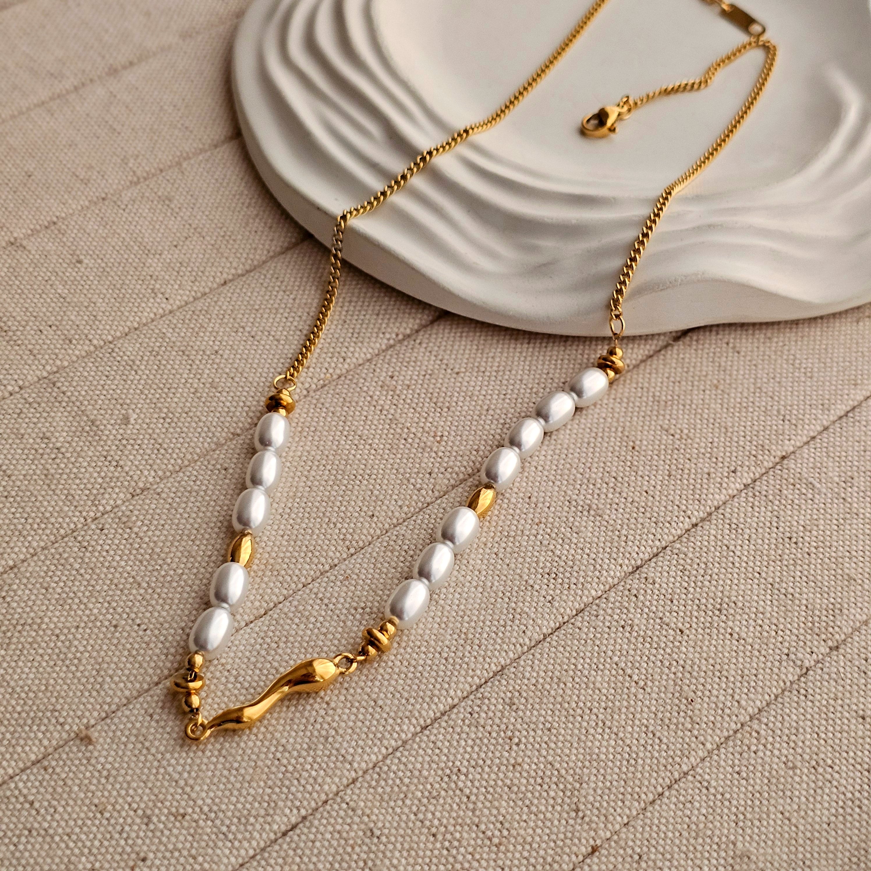 Trinity Baroque Pearl Necklace-1  taahirajewellery