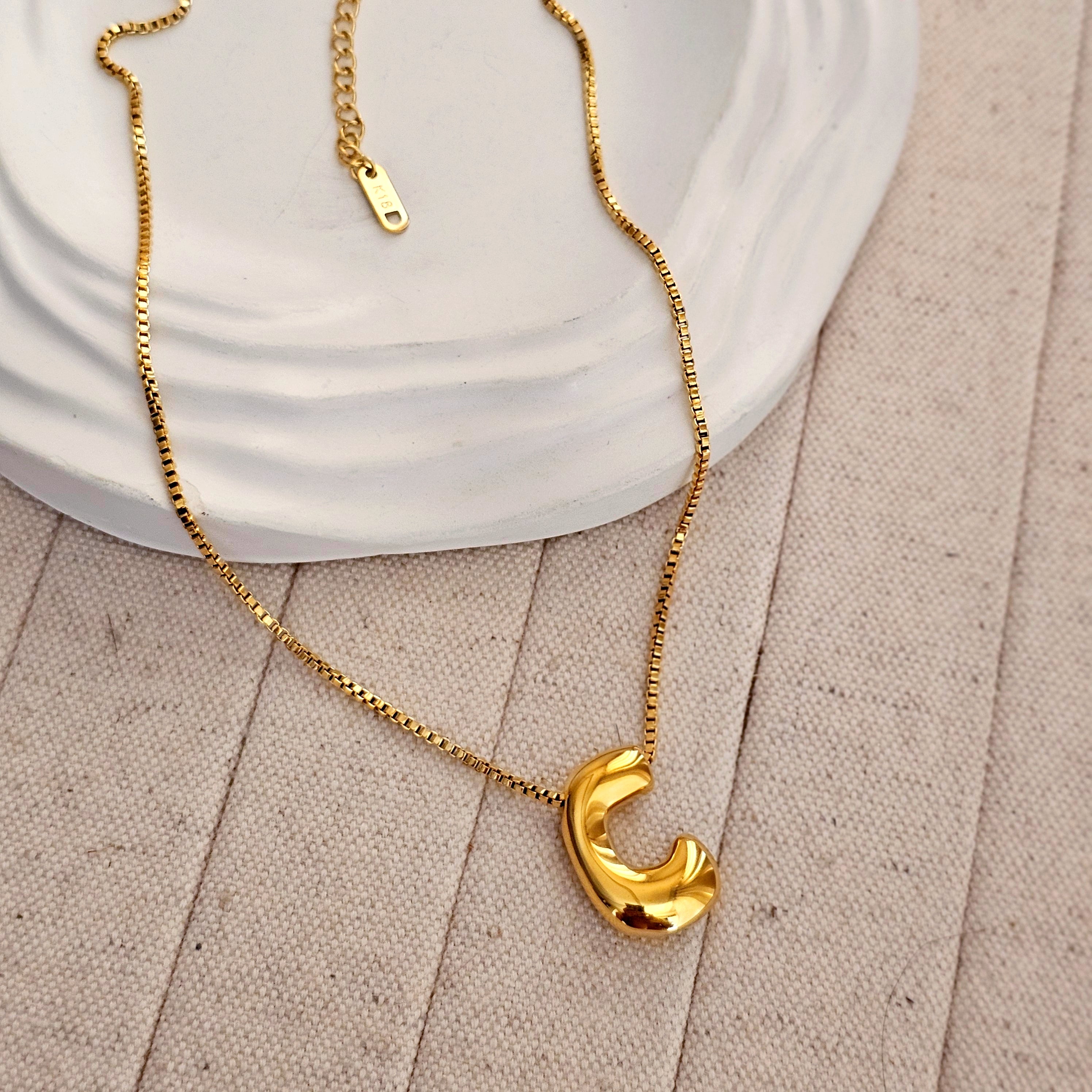 18kt G.P Alphabet Necklaces