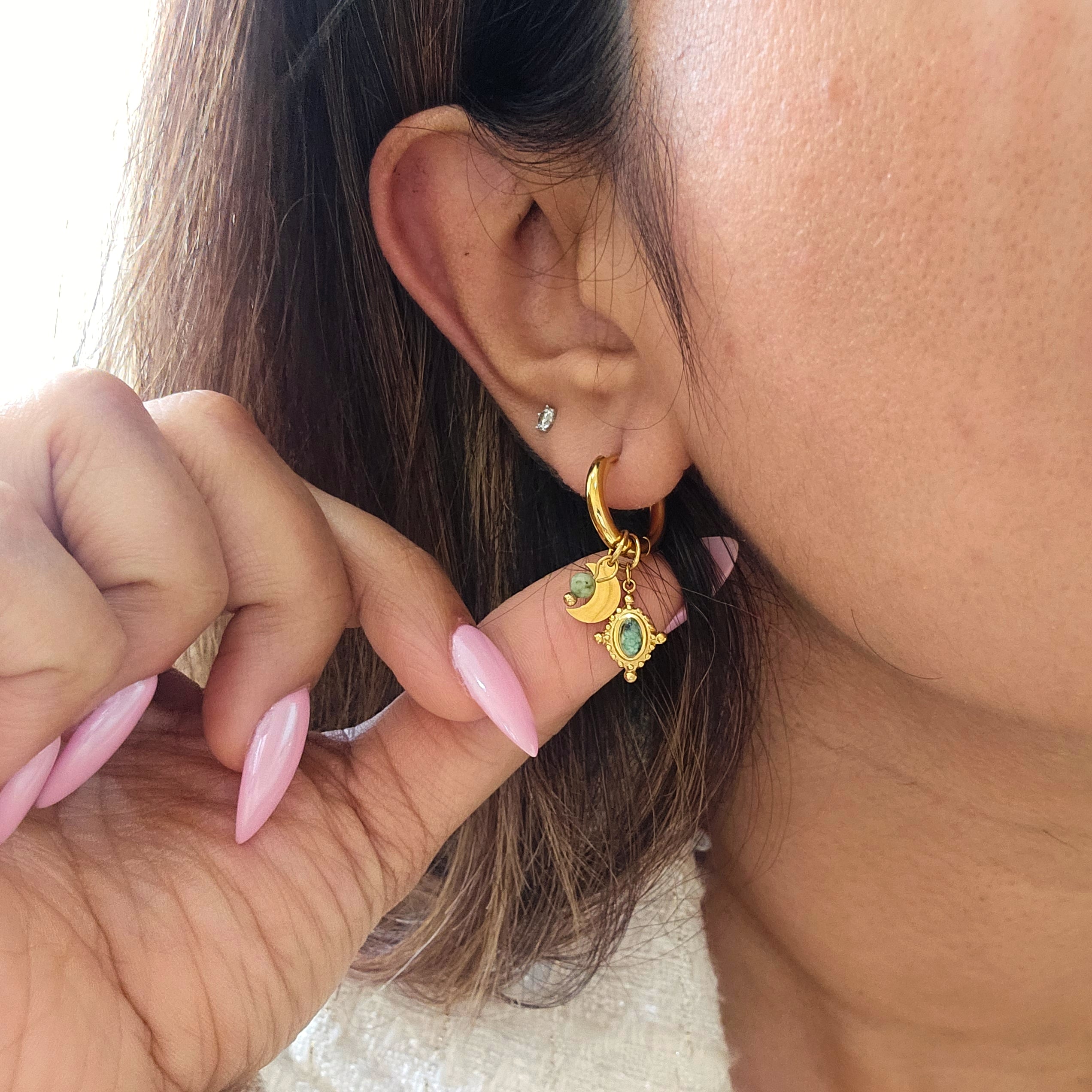 Vera Charm Cuff Earrings-2  taahirajewellery