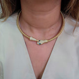 Serpent Choker Necklace-1  taahirajewellery