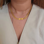 Alina Link Chain Necklace-2  taahirajewellery