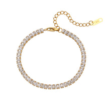 Zircon Tennis 18K Gold Plated Bracelet-3  taahirajewellery