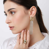 Daisy Dangle Zircon Earrings