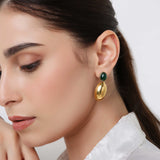 Haven Emerald Stone Earrings