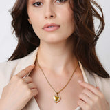 Hazel Heart Locket Necklace