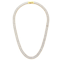 AAA Zircon Baguette Tennis Necklace-3  taahirajewellery