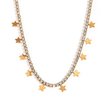 Zircon Chain Tennis Star Necklace-5  taahirajewellery