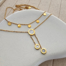 Double Layered Mother of Pearl Necklace-1  taahirajewellery