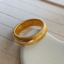 Chunky 18K Gold Plated Snake Chain Bracelet-2  taahirajewellery