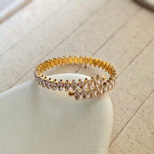 18kt Gold Plated Zircon Marquise cut bracelet-1  taahirajewellery