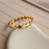 Ashley Golden Clover Bangle Bracelet