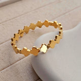 Ashley Golden Clover Bangle Bracelet