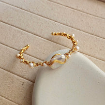 Fresh water baroque pearl bracelet-1  taahirajewellery