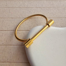 Olive Gold Plated Bangle Bracelet-1  taahirajewellery