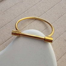 Olive Gold Plated Bangle Bracelet-2  taahirajewellery