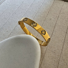 Eva Clover Bangle Bracelet-2  taahirajewellery