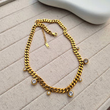 Cuban Link Choker Necklace-3  taahirajewellery