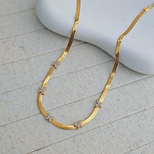 Zircon Butterfly Chain Necklace-1  taahirajewellery