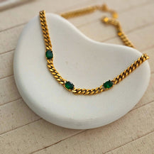 Gia Cuban Link Necklace-1  taahirajewellery