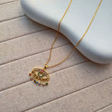 Multicolour Evil Eye Necklace