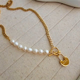 Believe Pendent Pearl Necklace