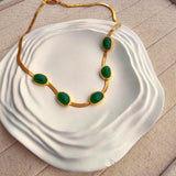 Valentina Green Stone Necklace