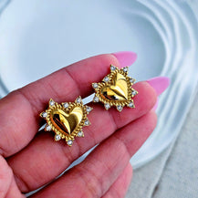 Camila Zircon Heart Earrings-4  taahirajewellery