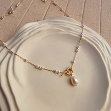 Maya Pearl Drop Necklace-1  taahirajewellery