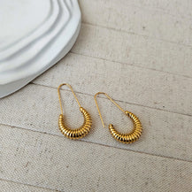 Trendy Safety Pin Hoop Earrings-3  taahirajewellery