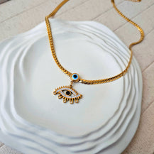 Devil Eye Pendent Necklace-1  taahirajewellery