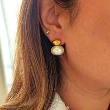 Sasha Pearl Stud Earrings-2  taahirajewellery