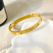 Lily Bangle Bracelet-4  taahirajewellery
