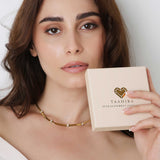 Snake Chain Studded Zircon Necklace