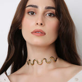 Spiral Adjustable Choker Necklace