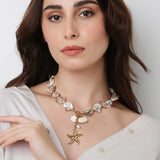 Starfish Pearl Shell Necklace