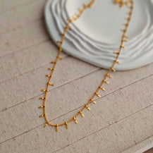 Minnie Delicate Chain Necklace-1  taahirajewellery