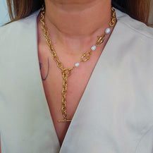 Laura Baroque Pearl Link Necklace-3  taahirajewellery