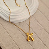 18kt G.P Alphabet Necklaces