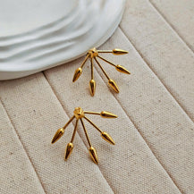 Piper Gold Plated Earrings-1  taahirajewellery