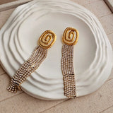Daisy Dangle Zircon Earrings