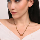 August Charm Lock Necklace