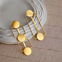 Olivia Brass Earrings-3  taahirajewellery