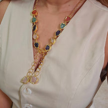 Knot Brass Necklace-2  taahirajewellery