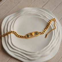 Katie Heart Chain Bracelet-1  taahirajewellery