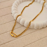 August Charm Lock Necklace