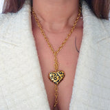 Leopard Heart Necklace