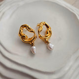 Rhea Pearl Earrings